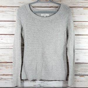 Loft Gray Knit Sweater, size Medium
